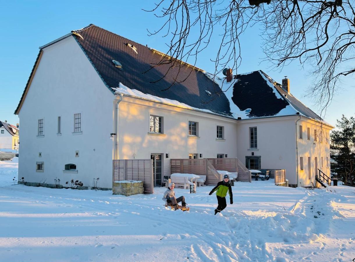 Farmhouse Eckartsberg Im Zittauer Gebirge - Ferienwohnung Mit 2 Schlafzimmern, Terrasse Und Wallbox Mittelherwigsdorf Exterior foto